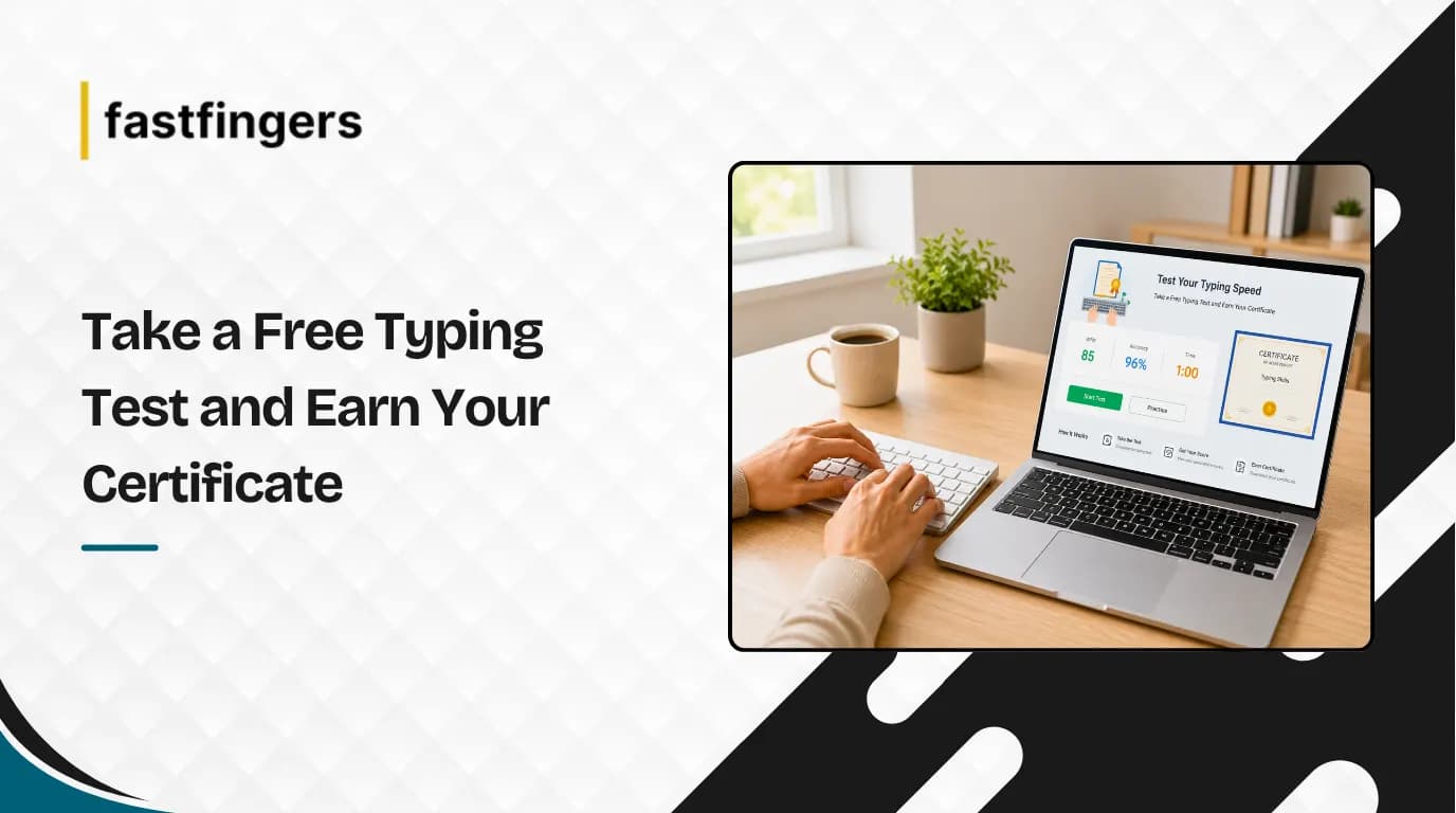 Free Typing Test Online - Check Speed and Get Certificate